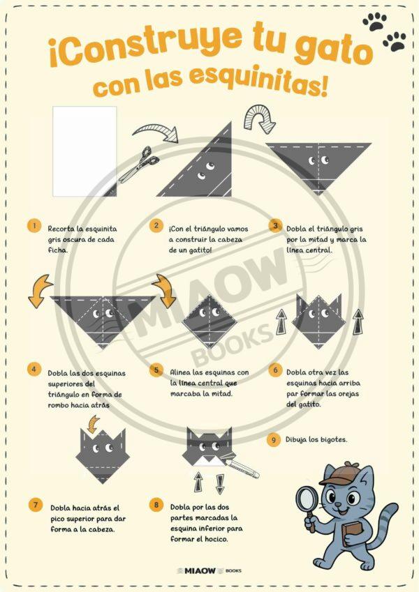 Origami del gatito - Imagen 2