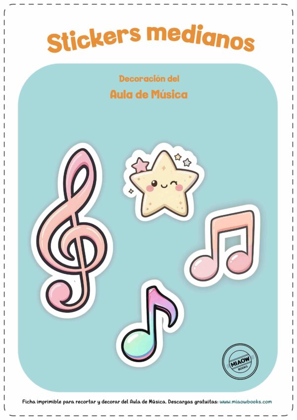 Stickers Decoración del Aula de Música 1 - Imagen 2