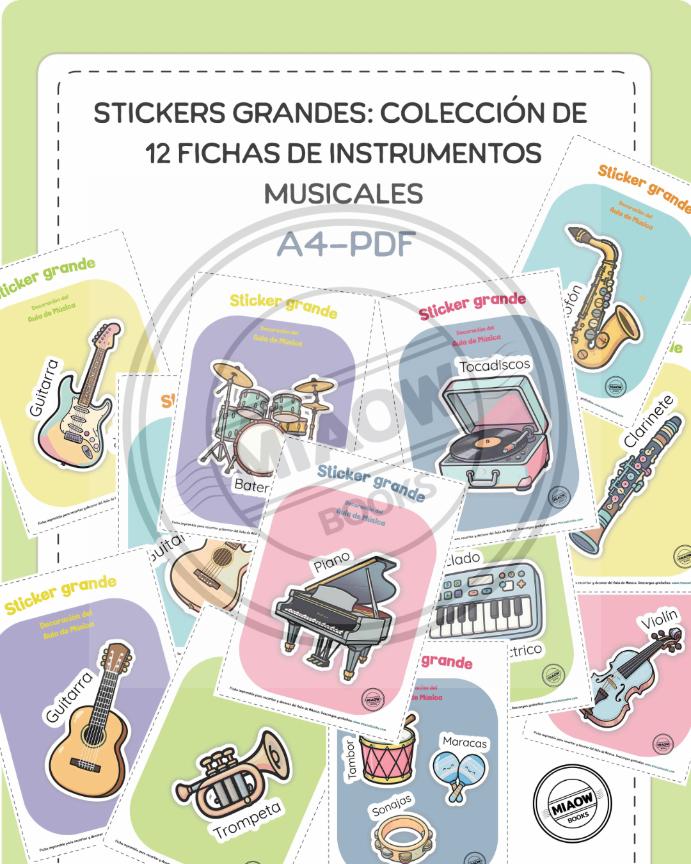 Stickers instrumentos musicales 1 - Imagen 2