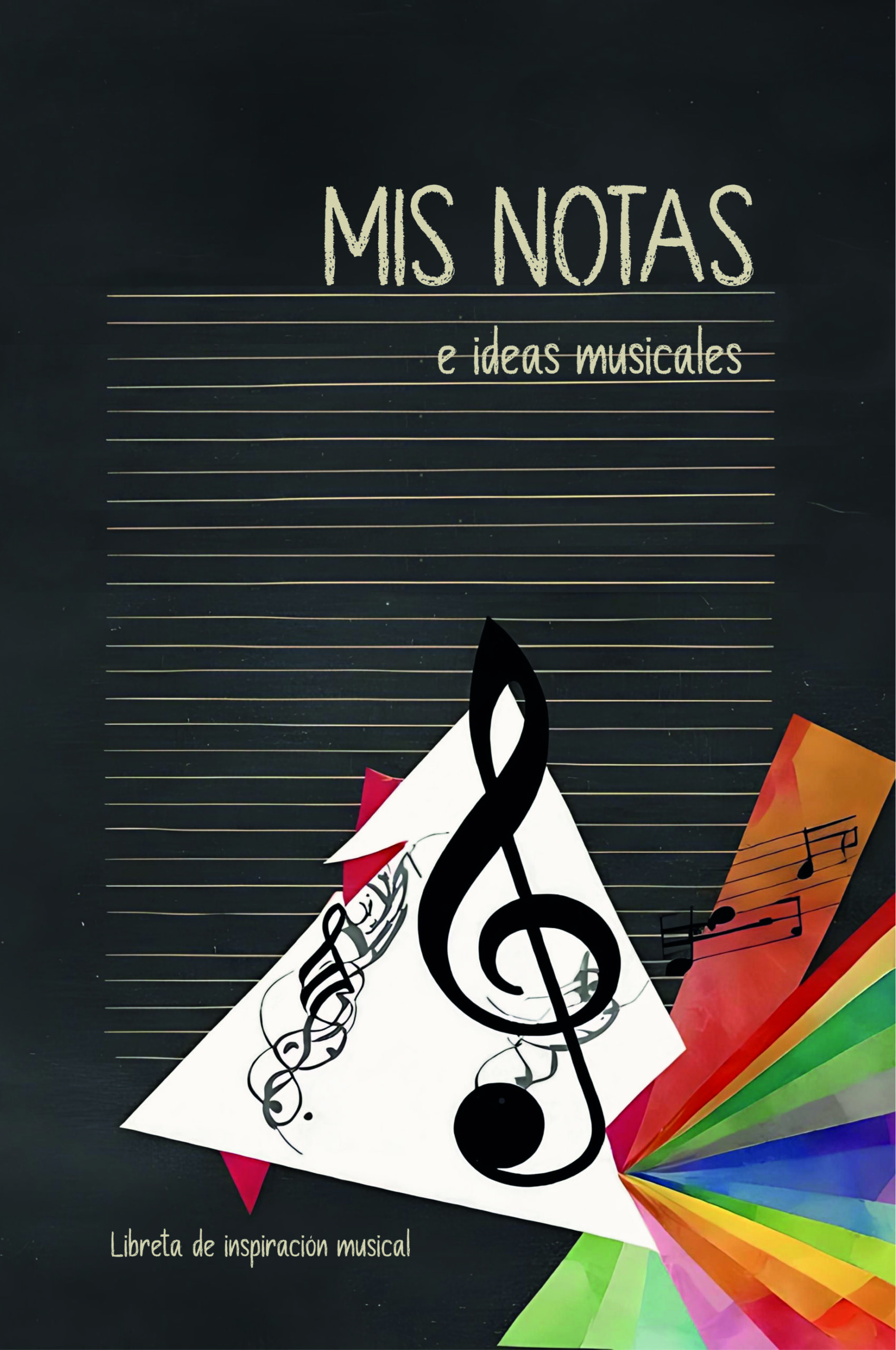 Portada libreta Mis notas e ideas musicales- edición clásica de MIAOW BOOKS